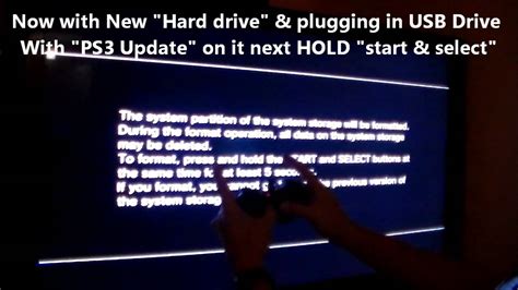 ps3 install new hard drive.